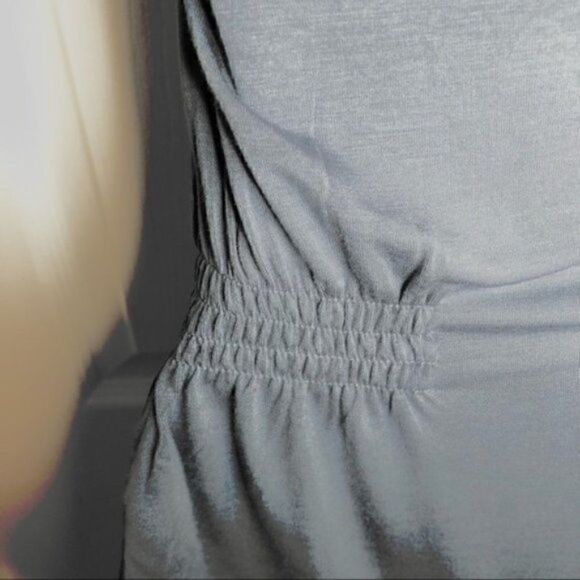Modcloth Side Smocked Tank Top Easily Leisurely Knit Blue XXS - Picture 10 of 12
